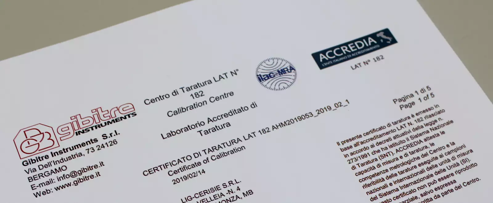 hardness testers automatic: アクレディア校正証明書の例