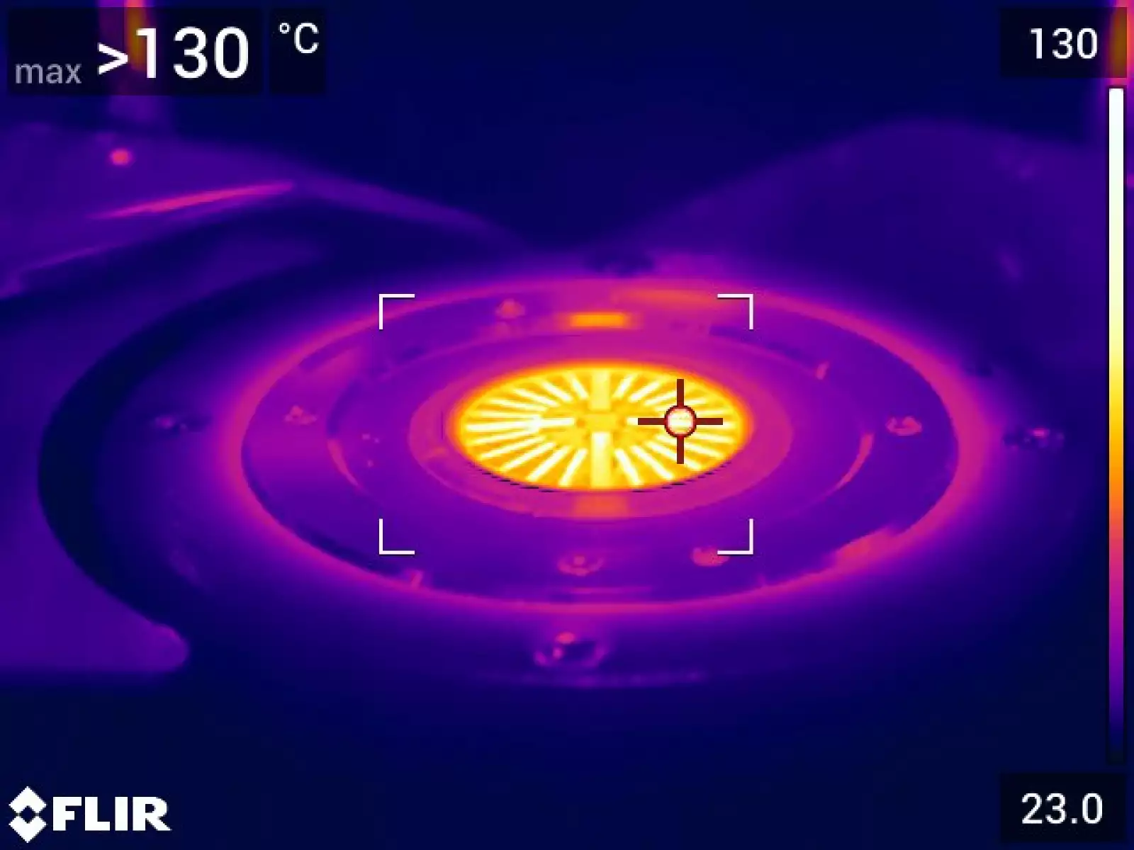 rheometer md drive: サーモグラフィによる温度チェック