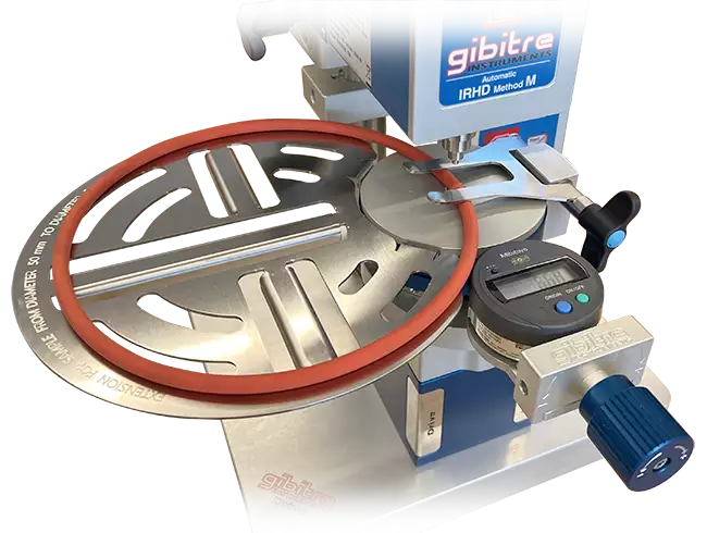 : マイクロirhd自動硬度計。本装置に適用されるOリングのセンタリング装置の詳細。