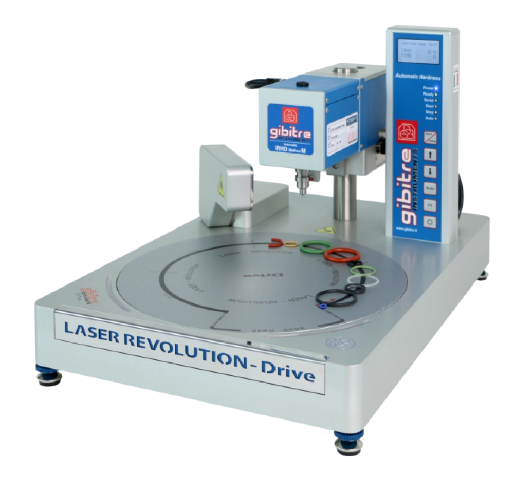 Vedi anche: Automatic hardness tester with laser centering device for automatic measurement of micro-IRHD or micro-Shore hardness of small parts.