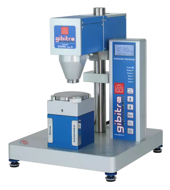 hardness testers automatic: 自動マルチヘッド硬度計：ショアAヘッド構成。