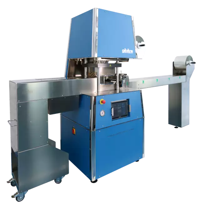 : 自動ローダー付きラボラトリープレス：機械の全体像。