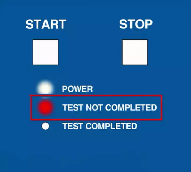 abrasion tester: 磨耗-磨耗計をチェックする。試料が磨耗した場合、センサーが試験を中断する。