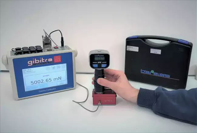 iso 17025 calibrations: Accredited calibration service according to ISO 17025: example of calibration of a Bareiss HPE hardness tester.